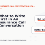 What to Write First in An Insurance Call Conversation