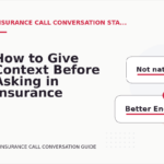 How to Give Context Before Asking in Insurance Call Conversation English