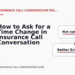How to Ask for a Time Change in Insurance Call Conversation English