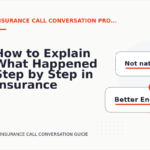 How to Explain What Happened Step by Step in Insurance Call Conversation English