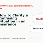 How to Clarify a Confusing Situation in an Insurance Call Conversation